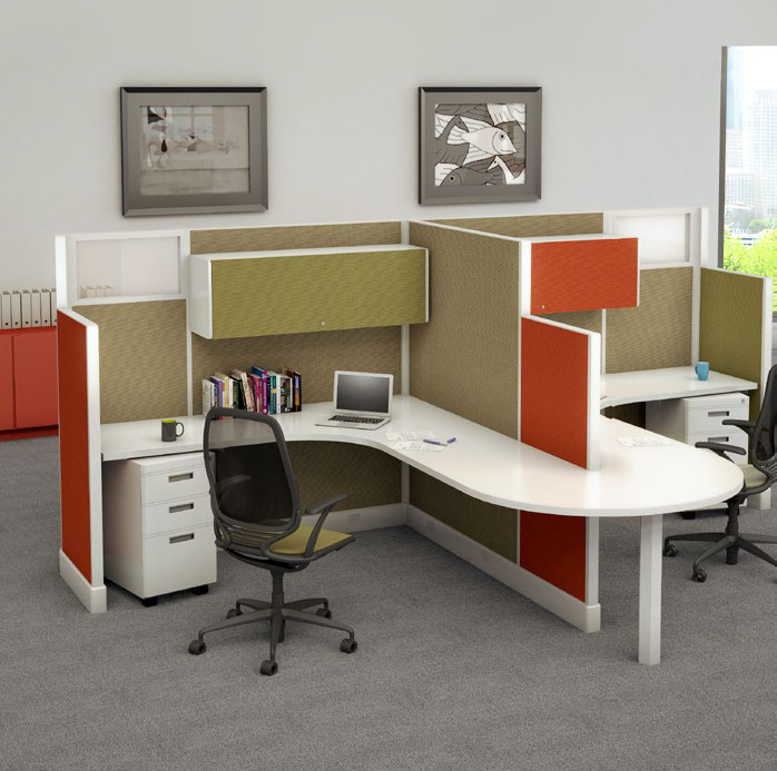Cubicles (New) configuration 4 — Eggleston Office DFW