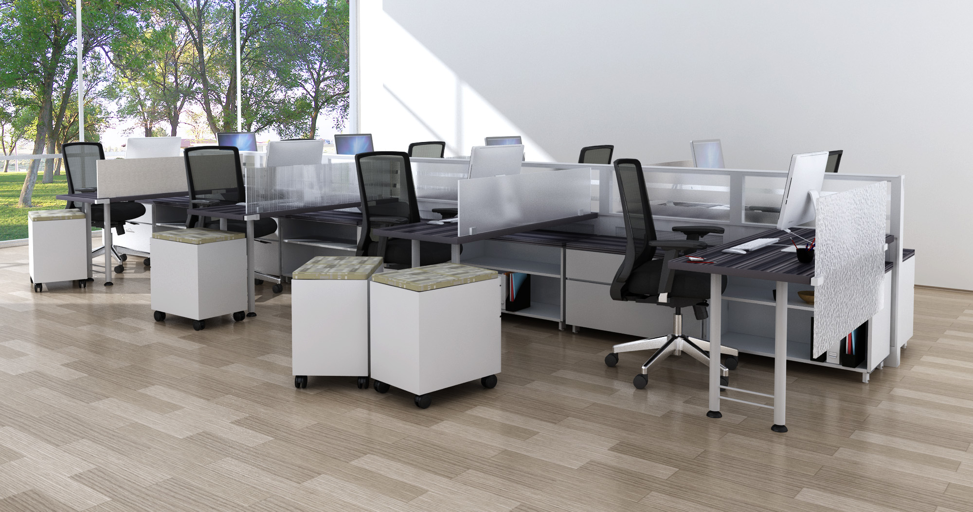 Cubicles (New) configuration 11 — Eggleston Office DFW