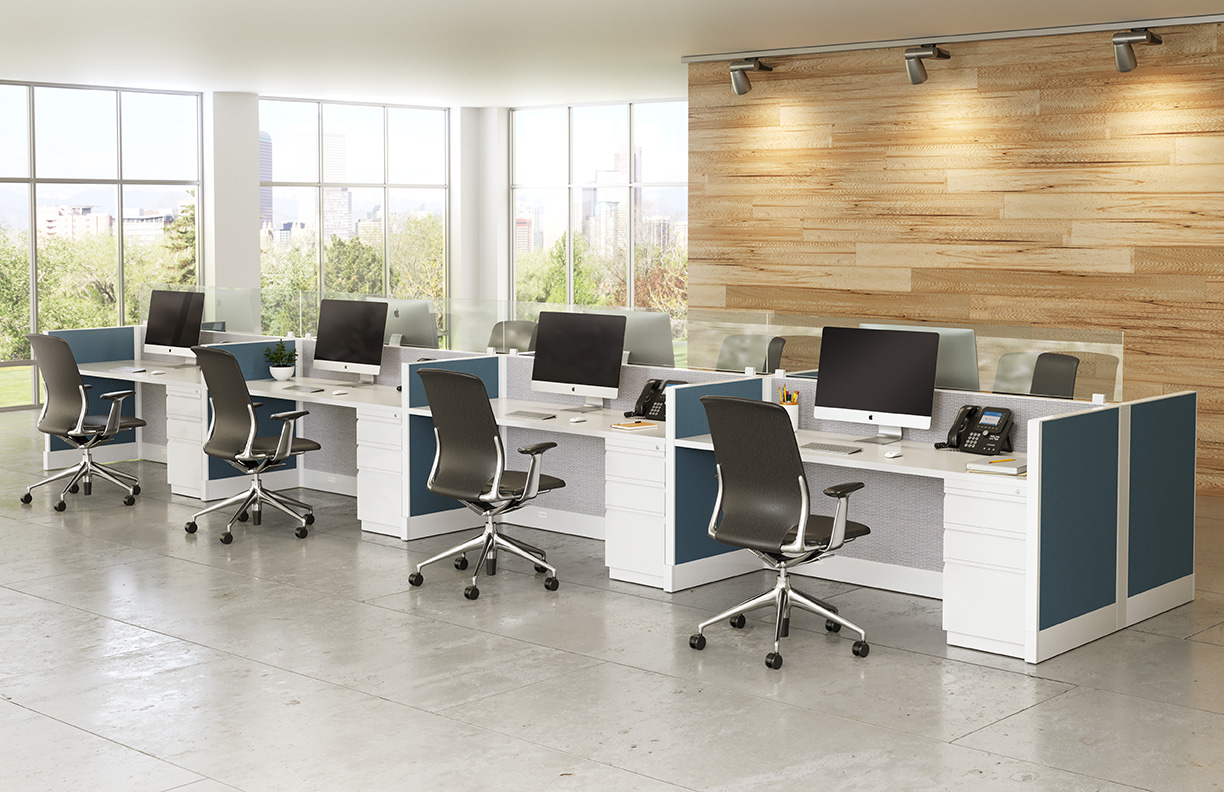 Cubicles (New) configuration 12 — Eggleston Office DFW